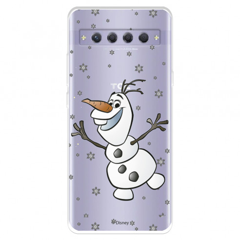 Funda para TCL 10 Plus Oficial de Disney Olaf Transparente - Frozen