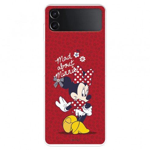 Funda para Samsung Galaxy Z Flip4 Oficial de Disney Minnie Mad About - Clásicos Disney