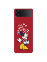 Funda para Samsung Galaxy Z Flip4 Oficial de Disney Minnie Mad About - Clásicos Disney