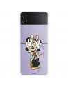 Funda para Samsung Galaxy Z Flip4 Oficial de Disney Minnie Posando - Clásicos Disney