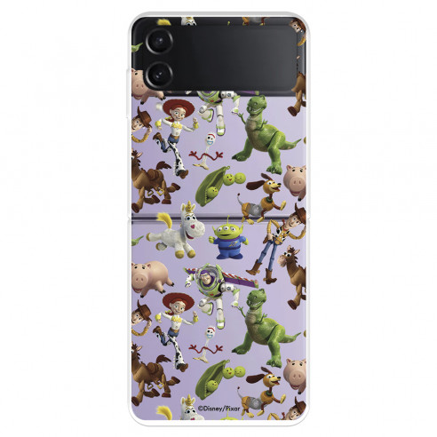 Funda para Samsung Galaxy Z Flip4 Oficial de Disney Muñecos Toy Story Siluetas - Toy Story