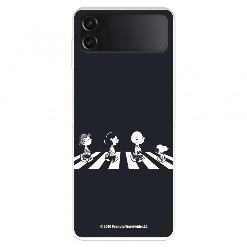 Funda para Samsung Galaxy Z Flip4 Oficial de Peanuts Personajes Beatles - Snoopy