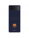 Funda para Samsung Galaxy Z Flip4 del FC Barcelona Barsa Fondo Azul  - Licencia Oficial FC Barcelona