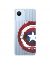 Funda para Realme C30 Oficial de Marvel Capitán América Escudo Transparente - Marvel