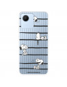 Funda para Realme C30 Oficial de Peanuts Snoopy rayas - Snoopy