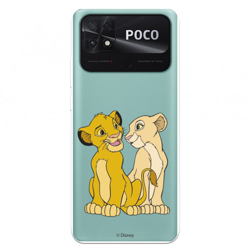 Xiaomi Obal pro Poco C40 Official Disney Simba and Nala Silhouette - The Lion King (Lví král)