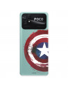 Xiaomi Pouzdro pro Poco C40 Official Marvel Captain America Transparent Shield - Marvel