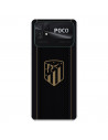 Xiaomi Atlético de Madrid Poco C40 Gold Shield Black Background - oficiální licence Atletico Madrid