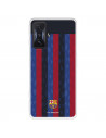 Funda para Xiaomi Poco F4 GT del FC Barcelona Fondo Rayas Verticales  - Licencia Oficial FC Barcelona