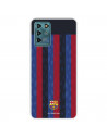 Funda para ZTE Blade V30 Vita del FC Barcelona Fondo Rayas Verticales  - Licencia Oficial FC Barcelona