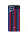 Funda para Samsung Galaxy M32 del FC Barcelona Fondo Rayas Verticales  - Licencia Oficial FC Barcelona