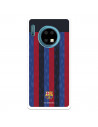 Funda para Huawei Mate 30 Pro del FC Barcelona Fondo Rayas Verticales  - Licencia Oficial FC Barcelona