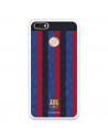 Funda para Huawei Y6 Pro 2017 del FC Barcelona Fondo Rayas Verticales  - Licencia Oficial FC Barcelona