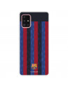 Funda para Samsung Galaxy A51 5G del FC Barcelona Fondo Rayas Verticales  - Licencia Oficial FC Barcelona