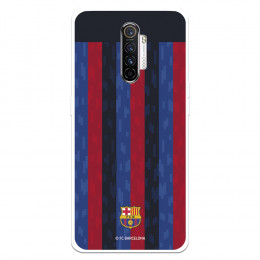 Funda para Realme X2 Pro del FC Barcelona Fondo Rayas Verticales  - Licencia Oficial FC Barcelona