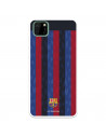 Funda para Huawei Y5p del FC Barcelona Fondo Rayas Verticales  - Licencia Oficial FC Barcelona