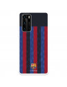 Funda para Huawei P40 del FC Barcelona Fondo Rayas Verticales  - Licencia Oficial FC Barcelona