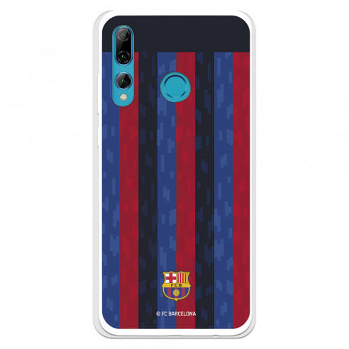 Funda para Huawei P Smart Plus 2019 del FC Barcelona Fondo Rayas Verticales  - Licencia Oficial FC Barcelona