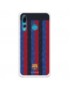 Funda para Huawei P Smart Plus 2019 del FC Barcelona Fondo Rayas Verticales  - Licencia Oficial FC Barcelona