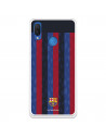 Funda para Huawei P Smart Plus del FC Barcelona Fondo Rayas Verticales  - Licencia Oficial FC Barcelona