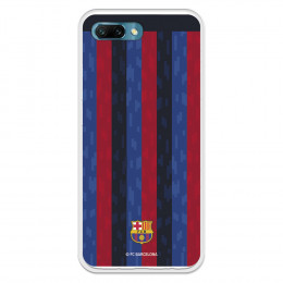 Funda para Huawei Honor 10 del FC Barcelona Fondo Rayas Verticales  - Licencia Oficial FC Barcelona