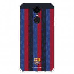 Funda para LG K8 2017 del FC Barcelona Fondo Rayas Verticales  - Licencia Oficial FC Barcelona