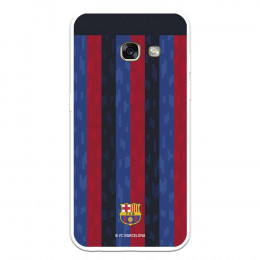 Funda para Samsung Galaxy A3 2017 del FC Barcelona Fondo Rayas Verticales  - Licencia Oficial FC Barcelona