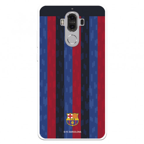 Funda para Huawei Mate 9 del FC Barcelona Fondo Rayas Verticales  - Licencia Oficial FC Barcelona