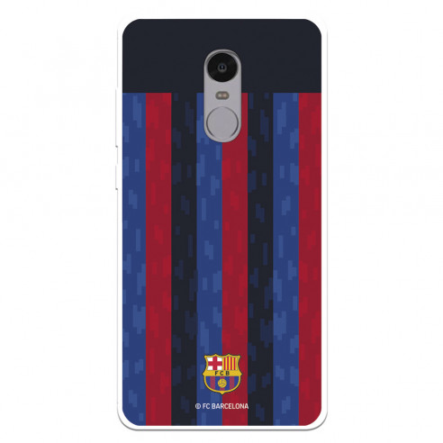 Funda para Xiaomi Redmi Note 4 del FC Barcelona Fondo Rayas Verticales  - Licencia Oficial FC Barcelona