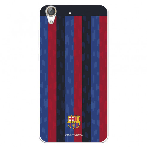 Funda para Huawei Y6 II del FC Barcelona Fondo Rayas Verticales  - Licencia Oficial FC Barcelona