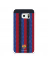 Funda para Samsung Galaxy S6 Edge del FC Barcelona Fondo Rayas Verticales  - Licencia Oficial FC Barcelona