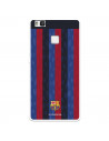 Funda para Huawei P9 Lite del FC Barcelona Fondo Rayas Verticales  - Licencia Oficial FC Barcelona