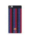 Funda para Huawei P8 Lite del FC Barcelona Fondo Rayas Verticales  - Licencia Oficial FC Barcelona