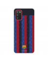 Funda para Samsung Galaxy A03s del FC Barcelona Fondo Rayas Verticales  - Licencia Oficial FC Barcelona