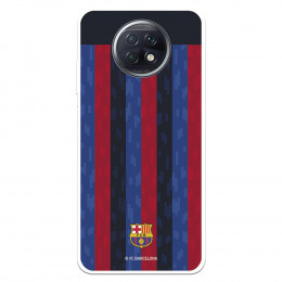 Funda para Xiaomi Redmi Note 9T del FC Barcelona Fondo Rayas Verticales  - Licencia Oficial FC Barcelona