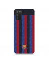 Funda para Samsung Galaxy A02s del FC Barcelona Fondo Rayas Verticales  - Licencia Oficial FC Barcelona