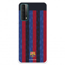 Funda para Huawei P Smart 2021 del FC Barcelona Fondo Rayas Verticales  - Licencia Oficial FC Barcelona