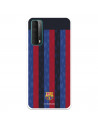 Funda para Huawei P Smart 2021 del FC Barcelona Fondo Rayas Verticales  - Licencia Oficial FC Barcelona