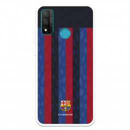 Funda para Huawei P Smart 2020 del FC Barcelona Fondo Rayas Verticales  - Licencia Oficial FC Barcelona