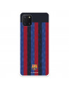 Funda para Samsung Galaxy A81 del FC Barcelona Fondo Rayas Verticales  - Licencia Oficial FC Barcelona