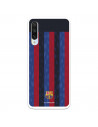 Funda para Xiaomi Mi A3 del FC Barcelona Fondo Rayas Verticales  - Licencia Oficial FC Barcelona