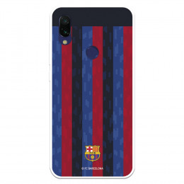 Funda para Xiaomi Redmi 7A del FC Barcelona Fondo Rayas Verticales  - Licencia Oficial FC Barcelona