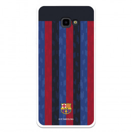 Funda para Samsung Galaxy J4 Plus del FC Barcelona Fondo Rayas Verticales  - Licencia Oficial FC Barcelona