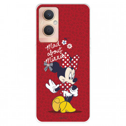 Funda para Oppo A96 5G Oficial de Disney Minnie Mad About - Clásicos Disney