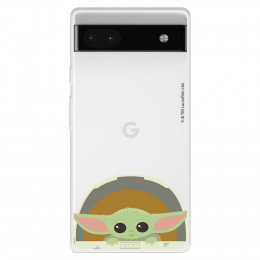 Funda para Google Pixel 6A Oficial de Star Wars Baby Yoda Sonrisas - The Mandalorian