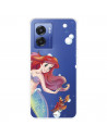 Funda para Realme Narzo 50 5G Oficial de Disney Ariel y Sebastián Burbujas - La Sirenita