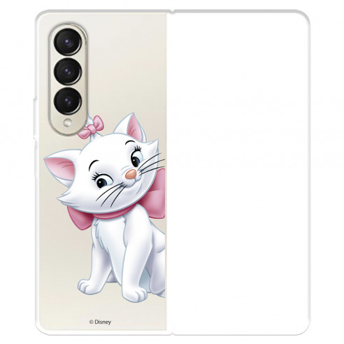 Funda para Samsung Galaxy Z Fold4 Oficial de Disney Marie Silueta - Los Aristogatos