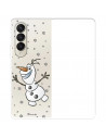 Funda para Samsung Galaxy Z Fold4 Oficial de Disney Olaf Transparente - Frozen