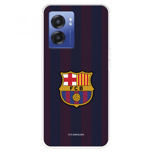 Funda para Realme Narzo 50 5G del FC Barcelona Rayas Blaugrana  - Licencia Oficial FC Barcelona