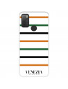 Funda para TCL 20Y del Venezia Football Club Fondo Blanco Rayas  - Licencia Oficial Venezia Football Club